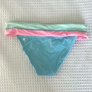 NWOT LoveShackFancy x Hurley Color Block Bikini Bottoms Size Small